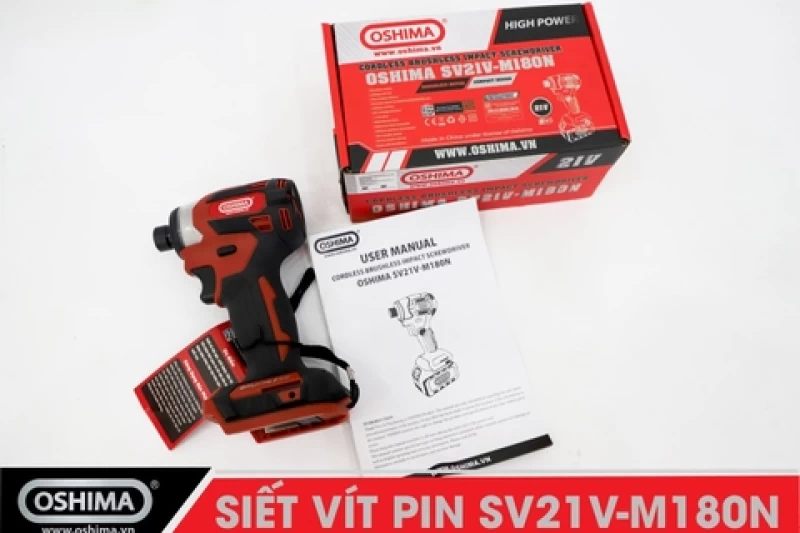 Siết vít pin lithium Oshima SV21V-M180N (Thân Máy) - Hình ảnh 13 OSHIMA