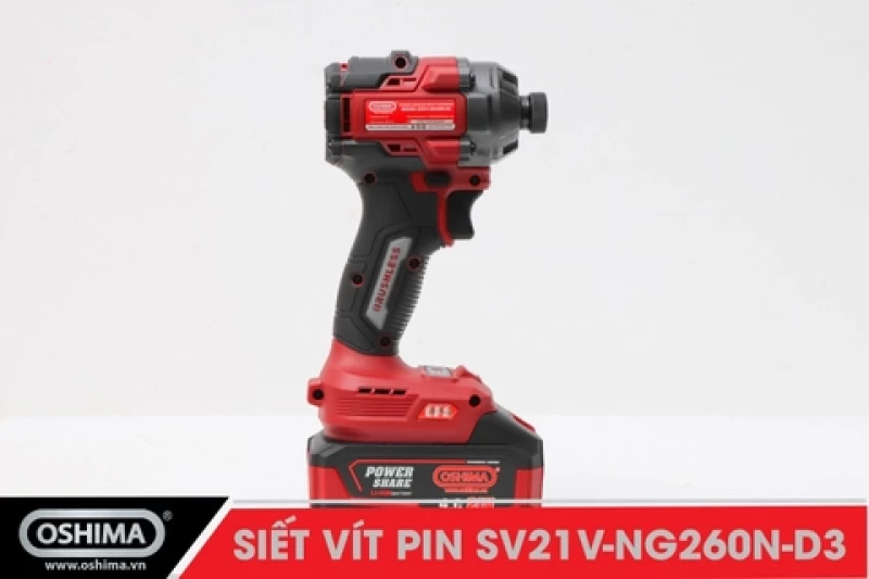 Siết vít pin lithium Oshima SV21V-NG260N-D3 (Thân Máy) - Hình ảnh 3 OSHIMA