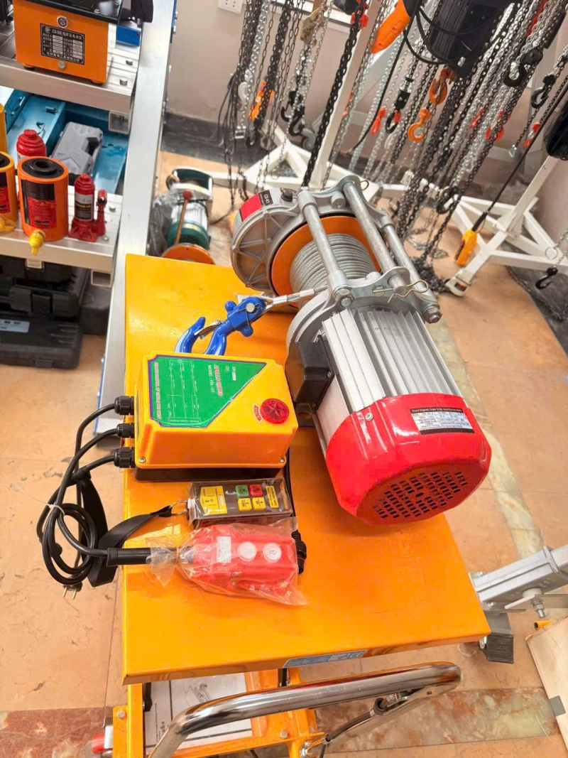 Tời nâng vỏ nhôm CD-K1(220V) 600-1200kg-30m - Hình ảnh 2 CD-K1