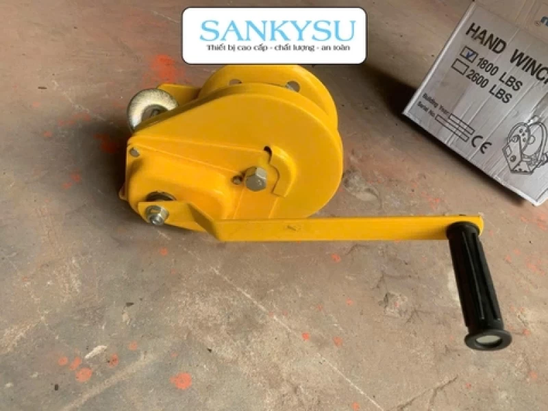 Tời quay tay SANKYSU 1800LBS PRO 817kg 20m - Hình ảnh 1 SANKYSU