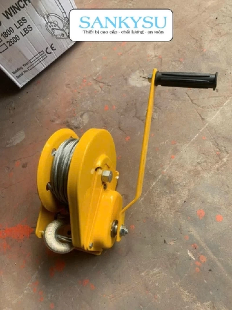 Tời quay tay SANKYSU 2600LBS PRO 1170kg 20m - Hình ảnh 5 SANKYSU
