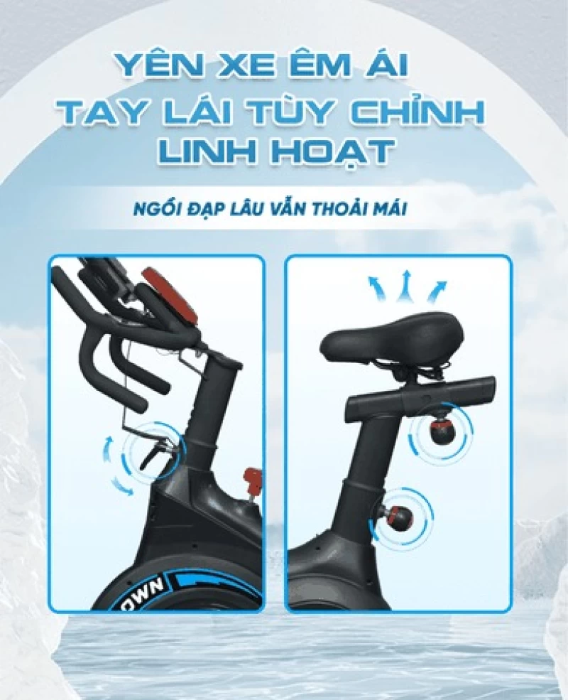 Xe đạp tập thể dục Queen Crown 550 Sport - Hình ảnh 8 QUEEN CROWN