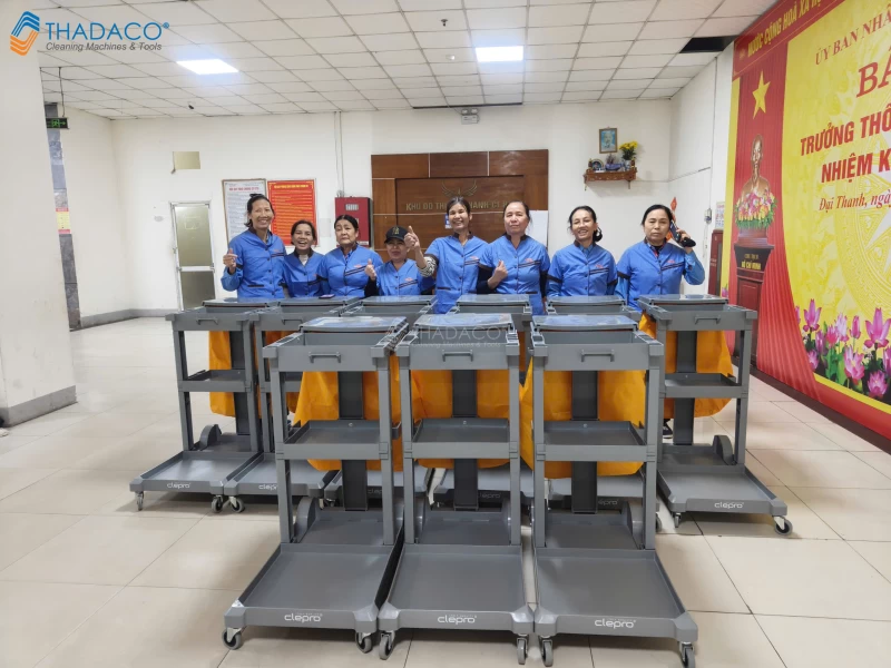 Xe đẩy dọn phòng CLEPRO CP-3/1 - Hình ảnh 4 CLEPRO