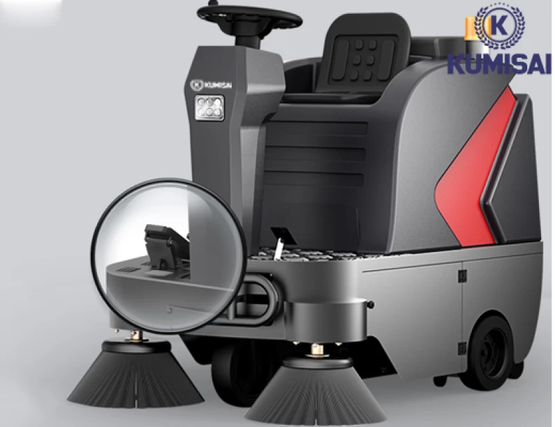 Xe quét rác công nghiệp ngồi lái Kumisai KMS GS1 - Hình ảnh 2 KUMISAI