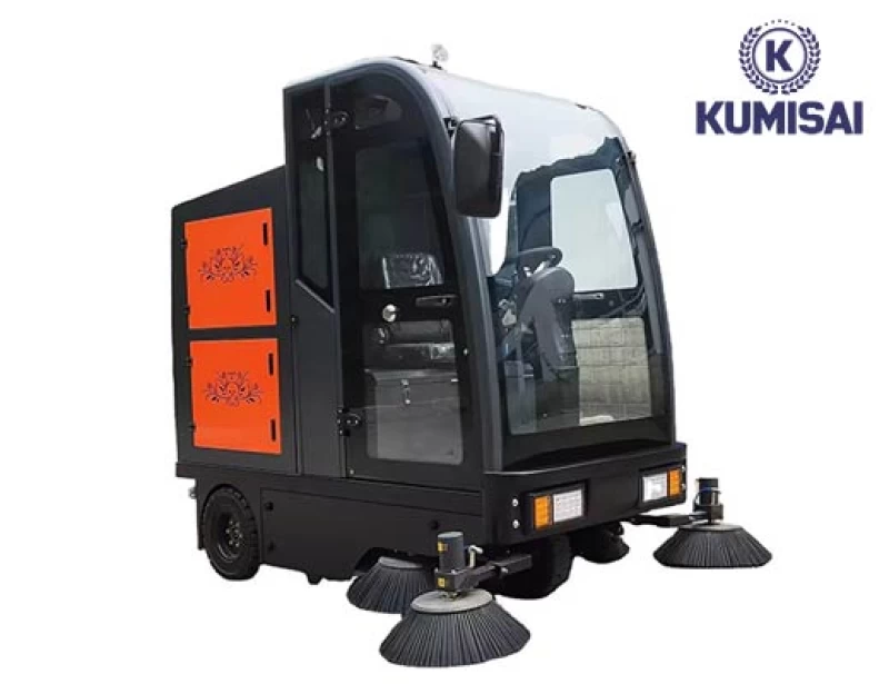Xe quét rác công nghiệp ngồi lái Kumisai KMS-S13 - Hình ảnh 3 KUMISAI