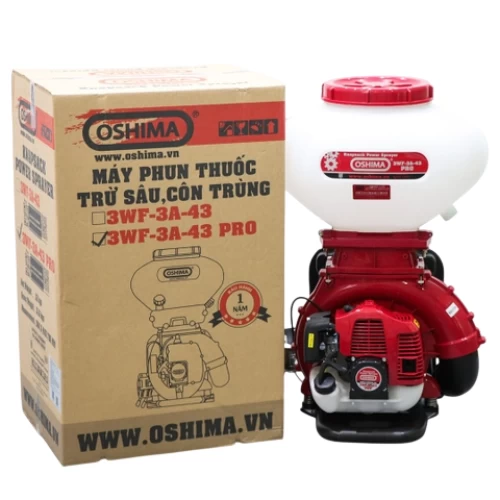 Máy phun thuốc trừ sâu côn trùng động cơ OSHIMA 3WF-3A-43 Pro Đỏ 2 thì (3 chức năng) - OSHIMA - Giá 2,945,000₫ - Chính hãng tại Điện máy HTC