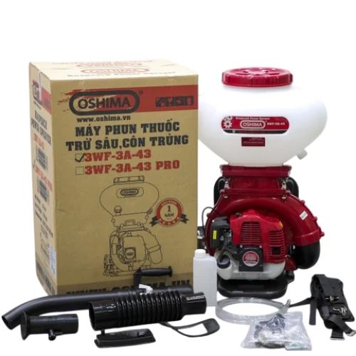 Máy phun thuốc trừ sâu, công trùng động cơ OSHIMA 3WF-3A-43 43cc Đỏ 2 thì (3 chức năng) - OSHIMA - Giá 2,783,000₫ - Chính hãng tại Điện máy HTC