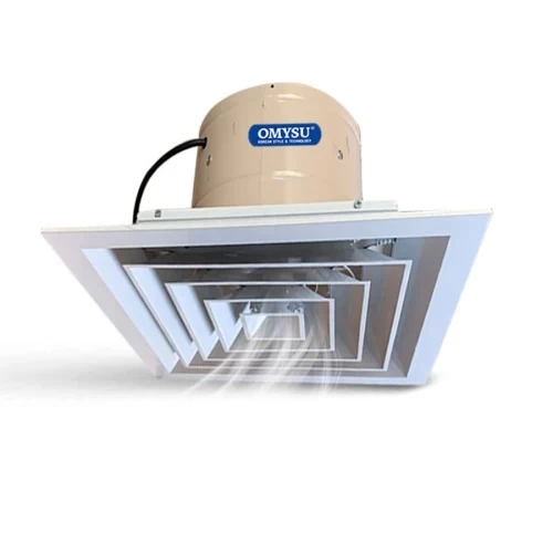 Quạt Hút Âm Trần Công Nghiệp Có Nối Ống Omysu AT-600T - OMYSU - Giá 1,650,000₫ - Chính hãng tại Điện máy HTC