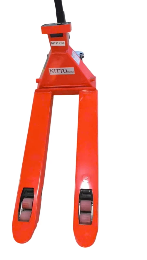 Xe nâng tay thấp gắn cân điện tử Nitto( 2 tấn, 550mm) - NITTO - Giá 11,550,000₫ - Chính hãng tại Điện máy HTC
